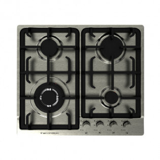Ecomatic bulit-in hob Gas 4 Burner 60  cm Silver Stainless