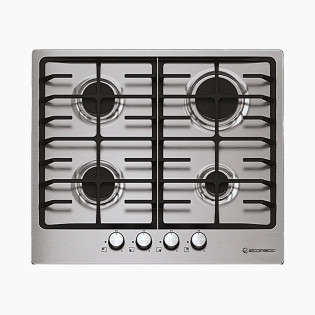 Ecomatic Built-In Gas Hob 4 Burners 60 cm Stainless Steel
