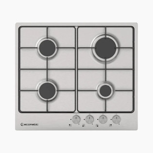 Ecomatic Built-In Gas Hob 4 Burners 60 cm Stainless Steel