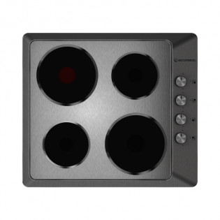  مسطح بلت ان كهرباء 4 شعلة 60 سم فضي استانلس إيكوماتيك