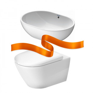 طقم حمام حوض فوستر و مرحاض معلق دي نيو ديورافيت