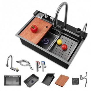 PREMIUM NANO Digital Light Basin 76*48cm with Mixer and Accessories