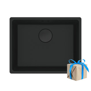 kitchen basin Maris Matt black  Undercounter Square 56*44 cm   Franke
