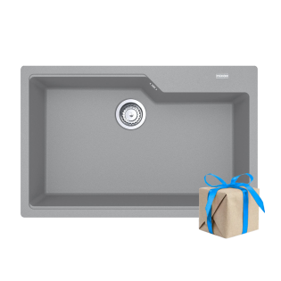 حوض مطبخ لافيلو رمادي مطفي تحت رخامة مستطيل 78*50 سم   فرانكى