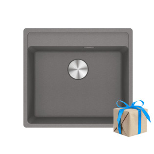 حوض مطبخ ماريس جيرافيت مطفي تحت رخامة مربع 56*51 سم   فرانكى