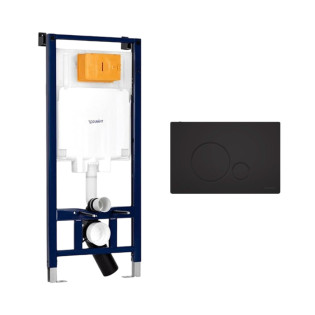 خزان دفن بشاسية كامل ولوحة طرد دائرية أسود مطفي ديورافيت