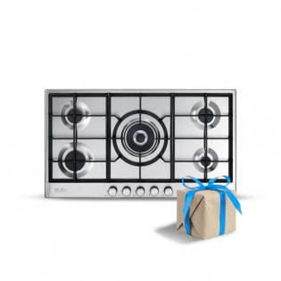 مسطح غاز 5 شعلة 90 سم استانلس البا 