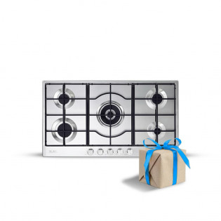 مسطح غاز 5 شعلة 90 سم استانلس البا 