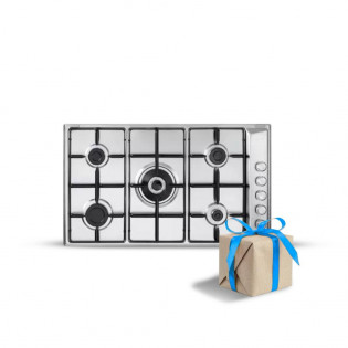 مسطح غاز 5 شعلة 90 سم استانلس البا 