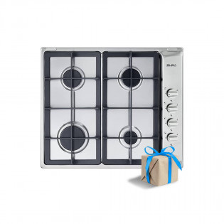 Built-in Gas hob 4 burners 60 cm stainless Elba