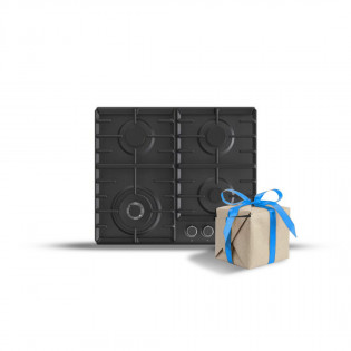 مسطح غاز 4 شعلة 60 سم استانلس أسود جورينيا