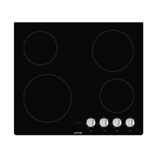 Built-in electric hob 4 burners 60 cm black Gorenje