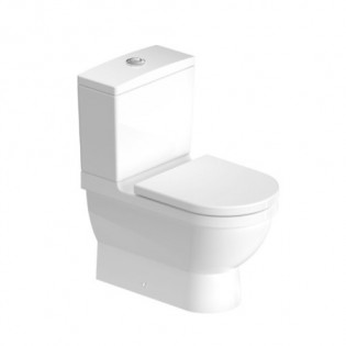Duravit Starck 3 Close Coupled Toilet with Seat Cover White