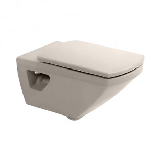 Duravit Caro Wall-Mounted Toilet 62×36 Cm Pergamon With Seat Cover