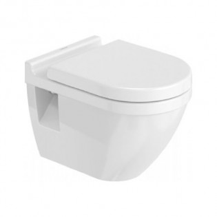 مرحاض معلق مع سيديلي ديورافيت شتارك 3 أبيض