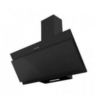 شفاط بالمدخنة 90 سم مائل كريستال أسود ايكوماتيك