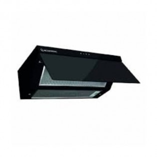 شفاط 90 سم كريستال أسود ايكوماتيك