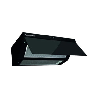 Ecomatic Decorative Hood 90 cm Crystal Black