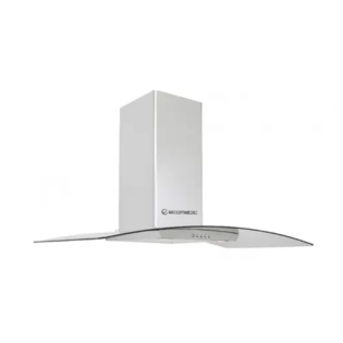 Ecomatic Decorative Chimney Hood 60 Cm Stainless Curvy Crystal