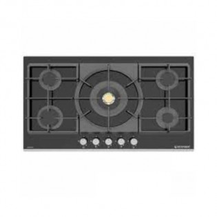 مسطح بلت ان غاز 5 شعلة 92 سم اسود زجاجي إيكوماتيك