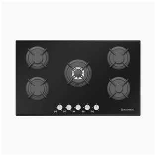 Ecomatic Built-In Gas Hob 5 Burners 90 cm Crystal Black 