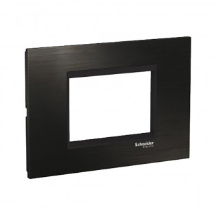 وش كهرباء  شنايدر إلكتريك ايزي ستايل 3 فتحة أسود معدني