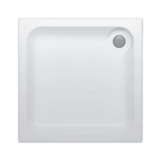 Sanipure Semplice Square Shower Tray 90 x 90 × 7 cm White without Panel