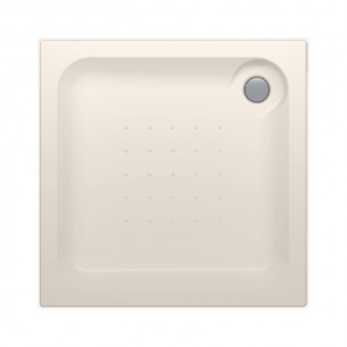 Sanipure Semplice Square Shower Tray 90 x 90 × 7 cm Pergamon without Panel
