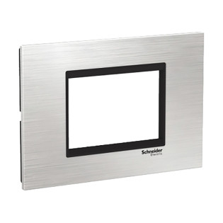 وش كهرباء شنايدر إليكتريك إيزي ستايل 3 فتحة فضي × أسود