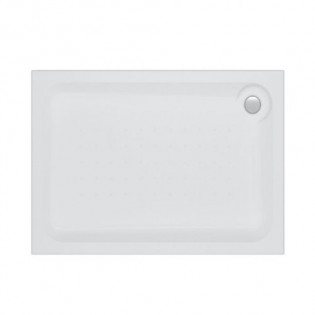 Sanipure Semplice Rectangle Shower Tray 120 x 80 x 7 cm White without Panel