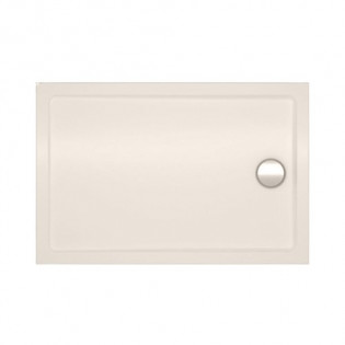 Sanipure Carmi Rectangle Shower Tray 120 x 80 x 6 cm Pergamon without Panel