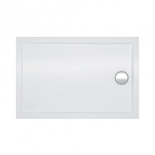 Sanipure Carmi Rectangle Shower Tray 120 x 70 x 6 cm White without Panel