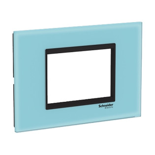 وش كهرباء شنايدر إليكتريك إيزي ستايل 3 فتحة أزرق سماوي × أسود