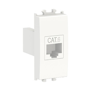Schneider Electric Easy Styl Data Socket CAT6 White