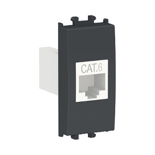 Schneider Electric Easy Styl Data Socket CAT6 Black