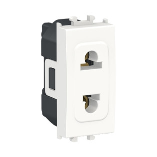 بريزة أوروبي شنايدر اليكتريك ايزي ستايل 16 أمبير أبيض