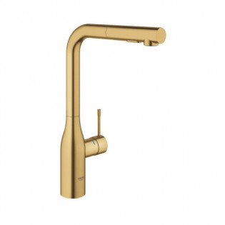 Grohe Essence High-Neck Gold Kitchen Mixer  