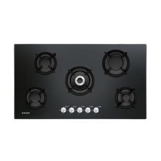 Glemgas Crystal Built in Gas Hob 90 cm Black