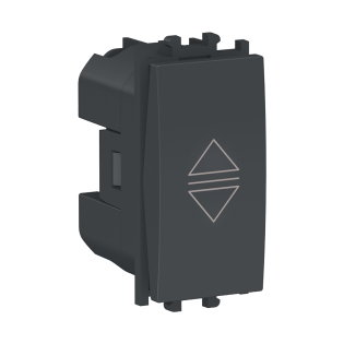 Schneider Electric Easy Style Roller Blind Switch 16 Amp Black