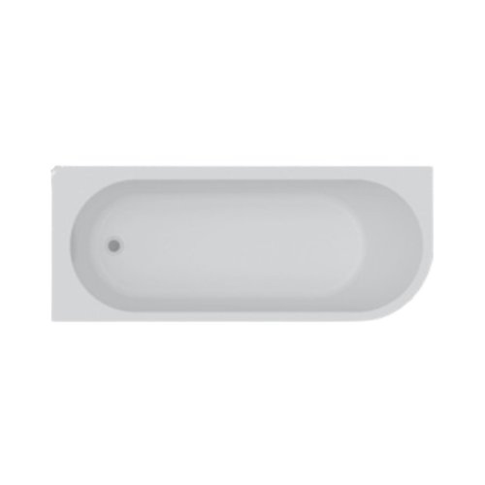 Duravit Santorini Seamless Bathtub 70 x 170 cm White with waste 806136000990000