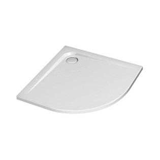 بانيو قدم بزاوية ايديال ستاندرد الترا فلات 80×80×4.7 سم ابيض