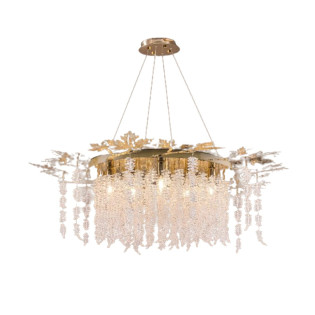 نجفة قنديل 12 لمبة سولتير جولد