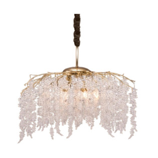 نجفة قنديل 8 لمبة سولتير جولد