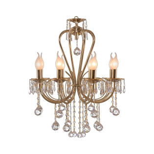 نجفة قنديل 8 لمبة سولتير جولد