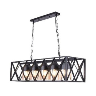 نجفة قنديل 4 لمبة اسود