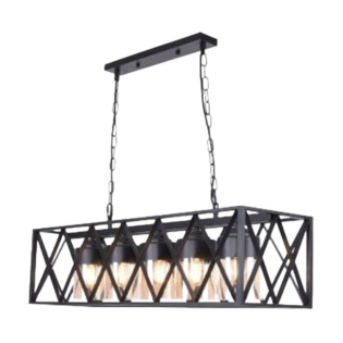 Kandil Chandelier 5 Bulbs black