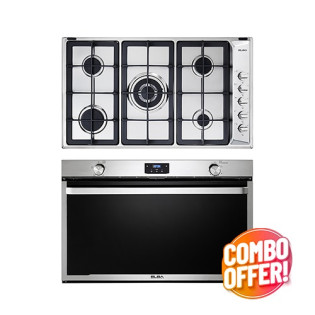 البا فرن بلت ان غاز 90 سم و مسطح غاز 90 سم استانلس 