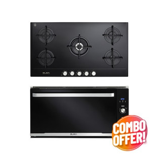 البا فرن بلت ان غاز 90 سم و مسطح غاز 90 سم اسود