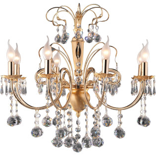 نجف قنديل 8 لمبة سولتير جولد