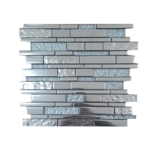 شيت موزايك حائط بيرويا فضي  30.2 × 32.2 سم 